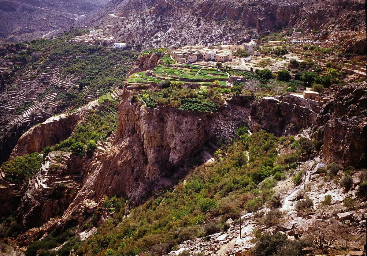 Jebel Akhdar in the Hajar Mountains