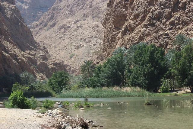 Wadi Shab on Oman’s coast